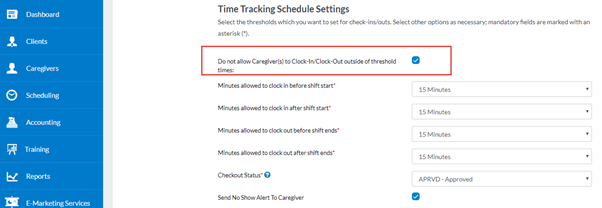 Time Tracking Schedule