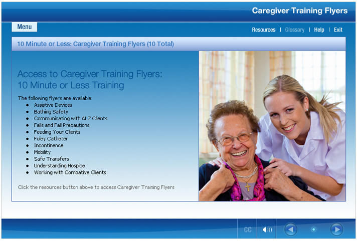Caregiver training program - CareSmartz360