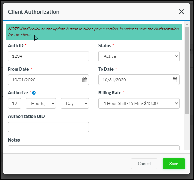 Client Authorization Is Added