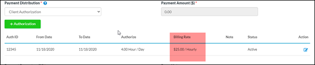 Add Billing Rate To The Grid