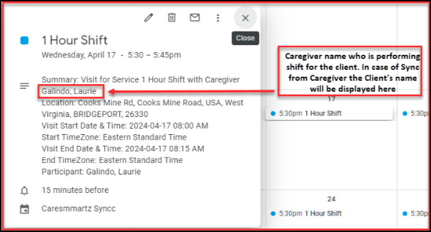 CareSmartz360 Google Calendar Sync Updates for Clients, Caregivers, & Staff